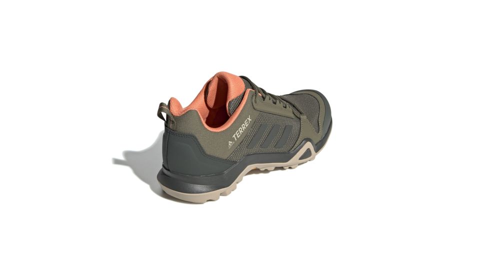 Adidas Terrex AX3 Hiking Shoes - Women's, Raw Khaki/Legend Earth/Semi Coral, 6.5, G26545-6.5