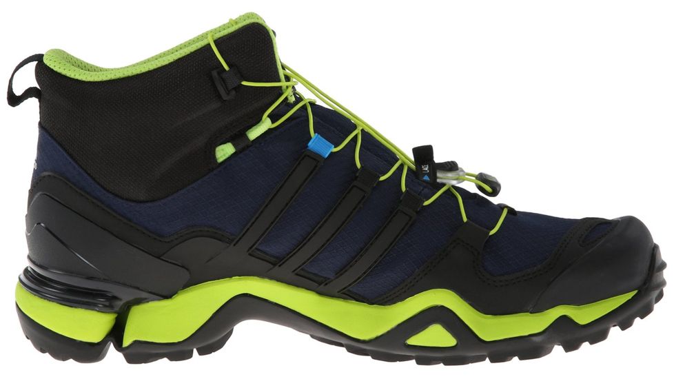 Adidas Terrex Fast R GTX Hiking Shoe - Men's-Navy/Blk/Slime-Medium-8.5 US