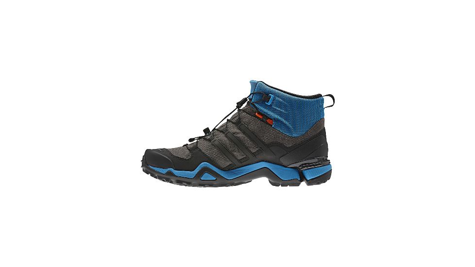 Adidas Terrex Fast R Mid GTX Boot - Men's-8 US-Black/Black/Sharp Blue