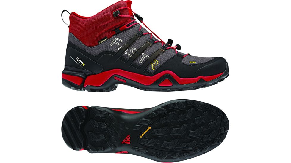 Adidas Terrex Fast R Mid GTX Boot - Men's-9.5 US-Sharp Grey/Black/Vivid Red