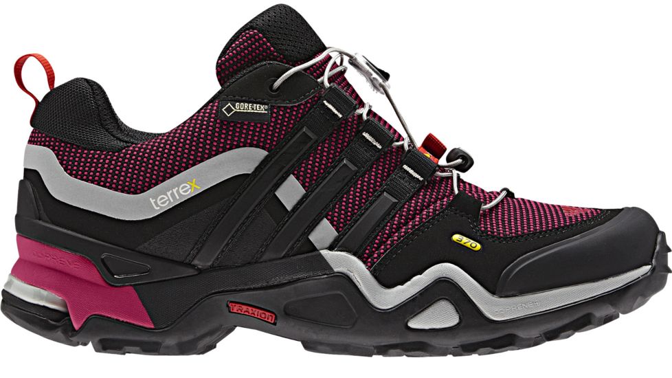 Adidas Terrex Fast X GTX Hiking Shoe - Women's-Grey/Black/Teal-6 US