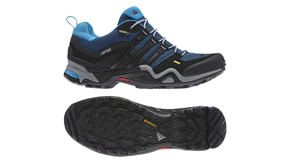 Adidas Terrex Fast X GTX Shoe - Men's-Blue/Blk/Solar-8 US