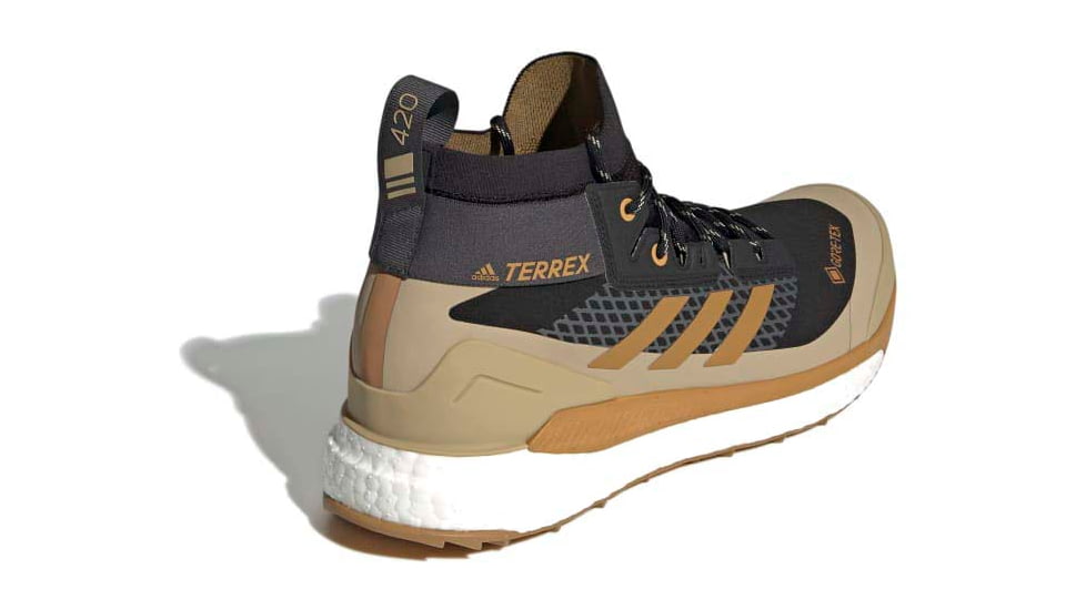 Adidas Terrex Free Hiker GTX Hiking Shoes - Men's, Core Black/Mesa/Beige Tone, 13, GW8697-13