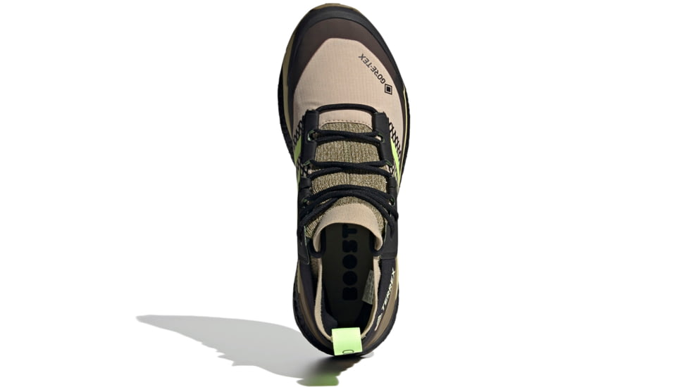 Adidas Terrex Free Hiker GTX Hiking Shoes - Men's, Savannah/Hi-Res Yellow/Core Black, 9.5, FX4509-262-9.5