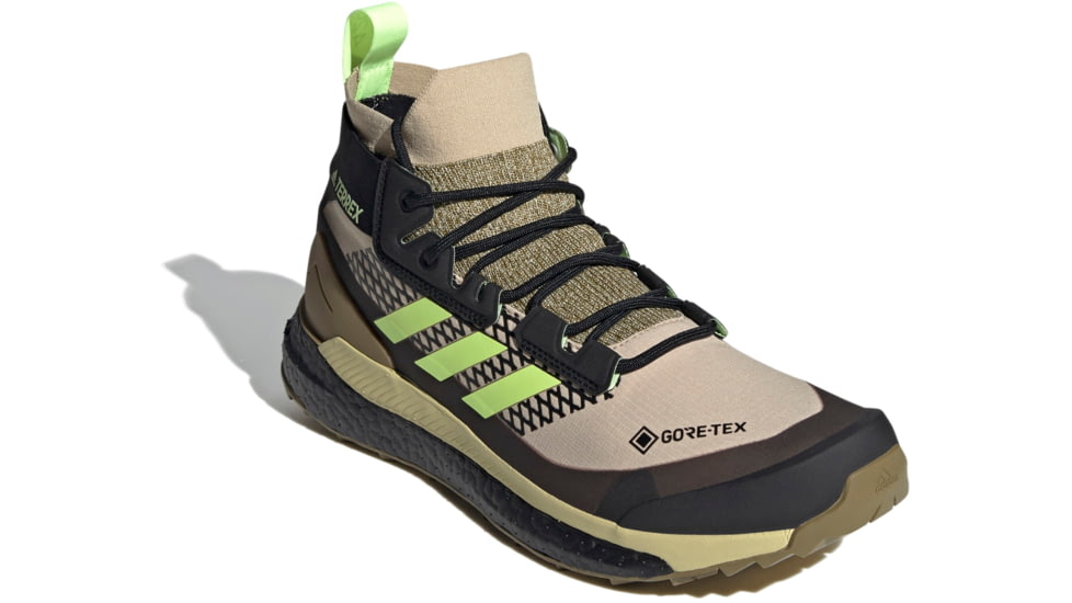 Adidas Terrex Free Hiker GTX Hiking Shoes - Men's, Savannah/Hi-Res Yellow/Core Black, 9.5, FX4509-262-9.5