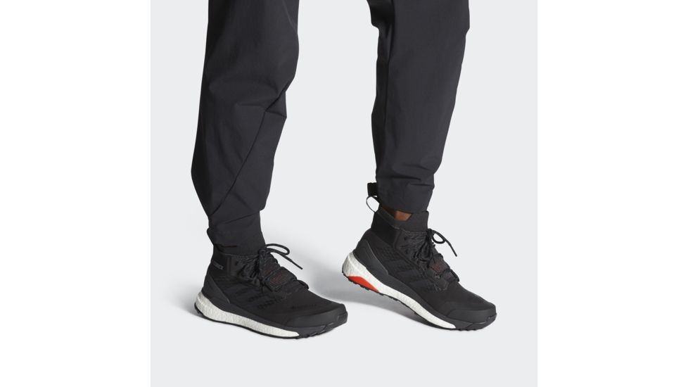 Adidas Terrex Free Hiker GTX - Men's, Black/Grey Three/Active Orange, 11, G26535-11