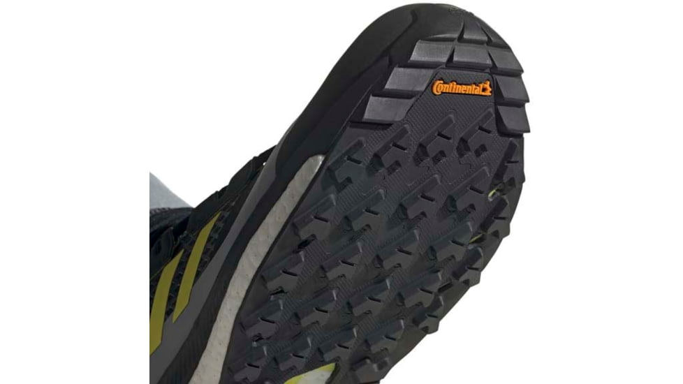 Adidas Terrex Free Hiker GTX Shoes - Men's, Halo Silver/Acid Yellow/Core Black, 12.5, FX4510-20-12.5