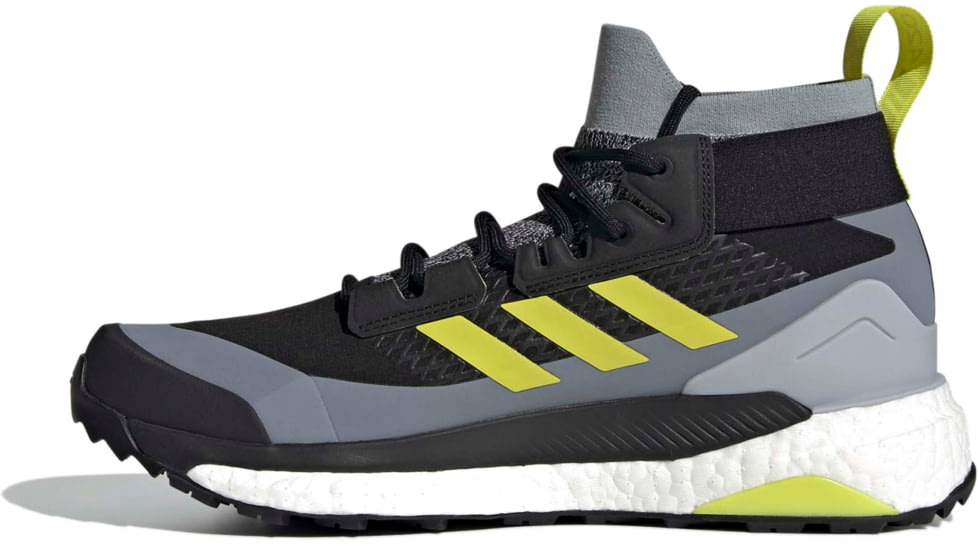 Adidas Terrex Free Hiker GTX Shoes - Men's, Halo Silver/Acid Yellow/Core Black, 12.5, FX4510-20-12.5