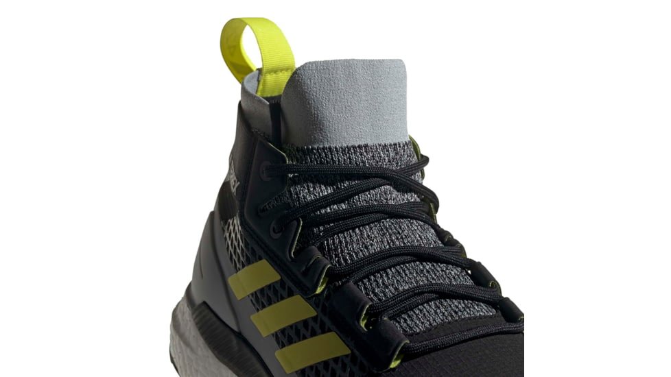 Adidas Terrex Free Hiker GTX Shoes - Men's, Halo Silver/Acid Yellow/Core Black, 12.5, FX4510-20-12.5