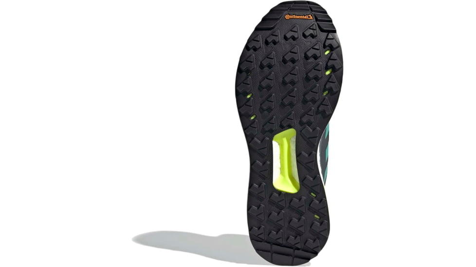 Adidas Terrex Free Hiker GTX Shoes - Womens, Core Black/Acid Mint/Hi-Res Yellow, 10, FX4667-001-10