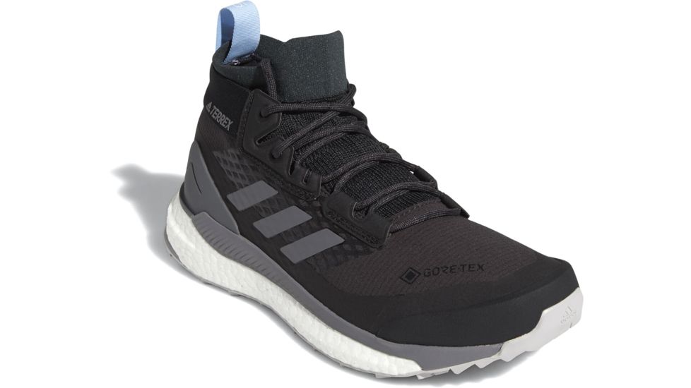 Adidas Terrex Free Hiker GTX - Womens, Carbon/Grey Four/Glow Blue, 10, G28464-10