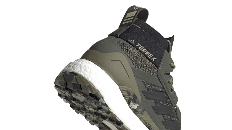 Adidas Terrex Free Hiker Hiking Shoes - Men's, Raw Khaki/Black/St Desert Sand, 13, EF0774-13