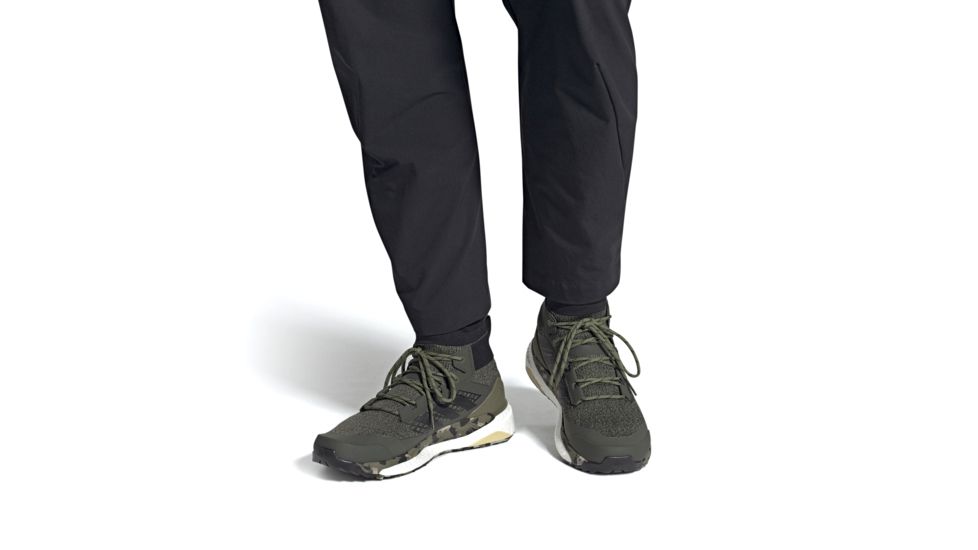 Adidas Terrex Free Hiker Hiking Shoes - Men's, Raw Khaki/Black/St Desert Sand, 13, EF0774-13