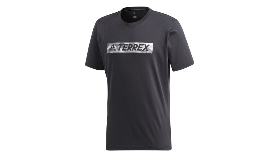 Adidas Terrex Logo Bar Men's Tee Shirt, Carbon, 2XL, CD3247-2XL
