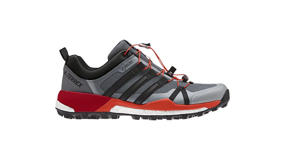 Adidas Terrex Skychaser GTX Trail Running Shoe - Men's-Vista Grey/Black/Energy-Medium-8.5