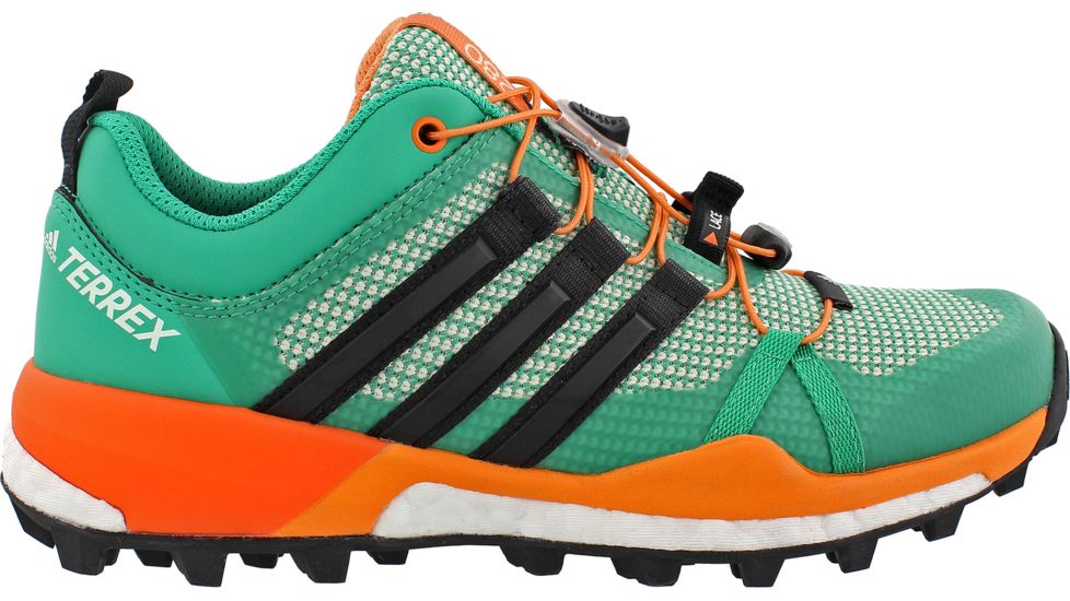 Adidas Terrex Skychaser Trail Running Shoe - Women's-Core Green/Black/Easy Orange-Medium-9