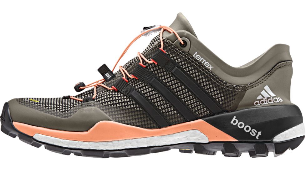 Adidas Terrex Skychaser Trail Running Shoe - Womens-Clay/Black/Orange-Medium-7.5 US