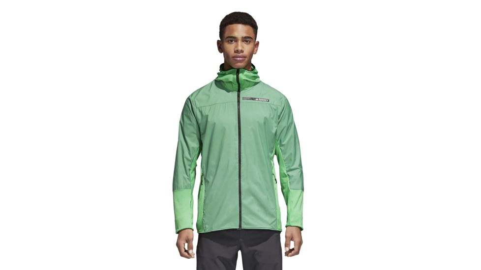 Adidas Terrex Skyclimb Men's Fleece Jacket, Energy Green, Small, CF9860-S