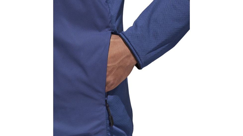 Adidas Terrex Skyclimb Men's Fleece Jacket, Noble Indigo, Large, CG2399-L