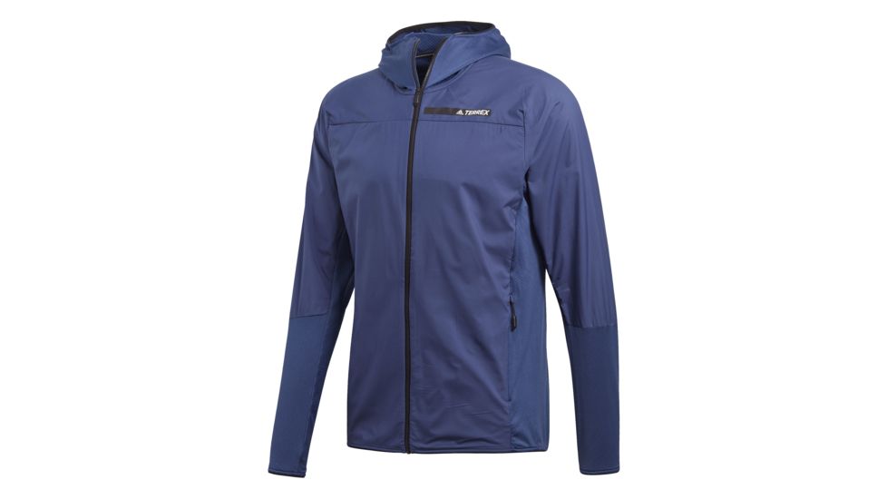 Adidas Terrex Skyclimb Men's Fleece Jacket, Noble Indigo, Large, CG2399-L