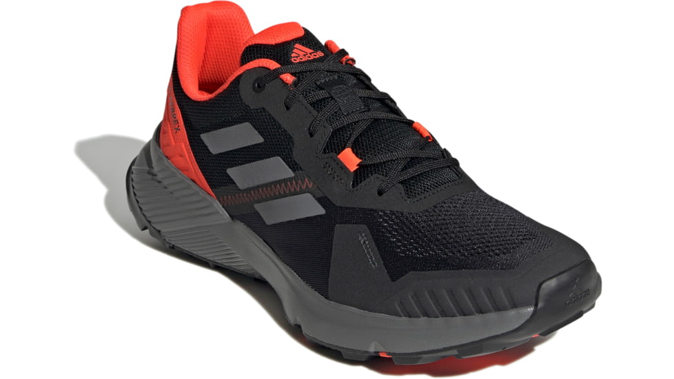 Adidas Terrex Soulstride Trailrunning Shoes - Men's, Core Black/Grey Four/Solar Red, 9, FY9214-001-9