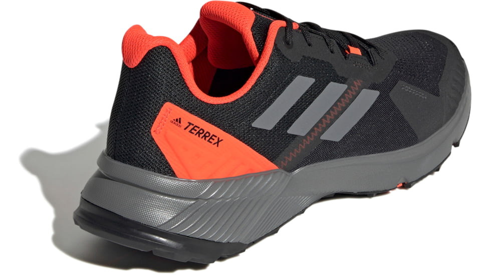 Adidas Terrex Soulstride Trailrunning Shoes - Men's, Core Black/Grey Four/Solar Red, 9, FY9214-001-9