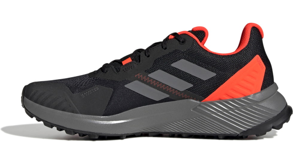 Adidas Terrex Soulstride Trailrunning Shoes - Men's, Core Black/Grey Four/Solar Red, 9, FY9214-001-9
