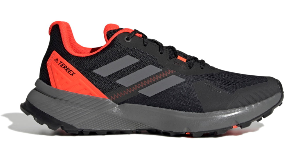 Adidas Terrex Soulstride Trail Running Shoes - Men's, Black/Grey Four/Solar Red, 9US, FY9214-9