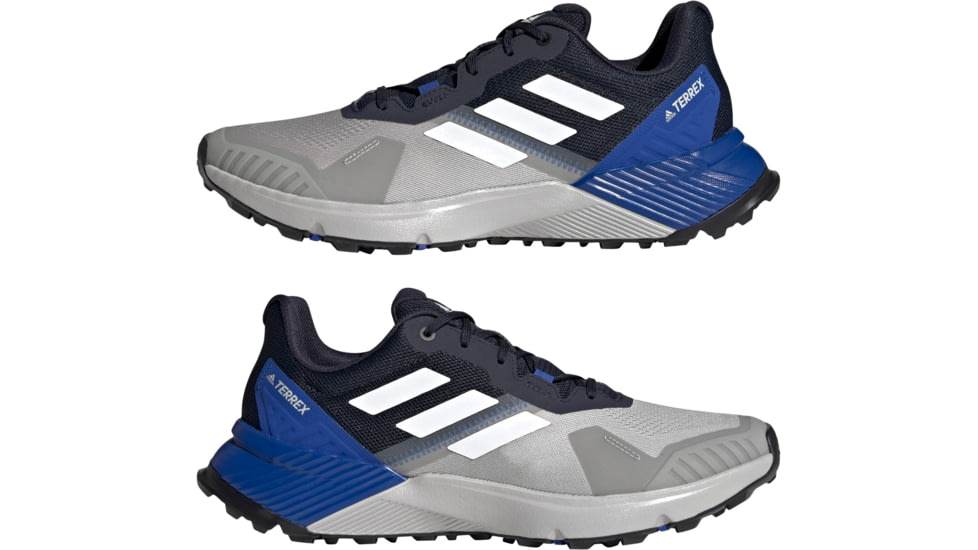 Adidas Terrex Soulstride Trailrunning Shoes - Men's, Grey Two/Ftwr White/Legend Ink, 8, FY9216-033-8