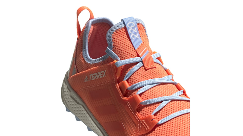 Adidas Terrex Speed LD - Womens, Hi-Res Coral/Hi-Res Coral/Glow Blue, 9.5, G26441-9.5