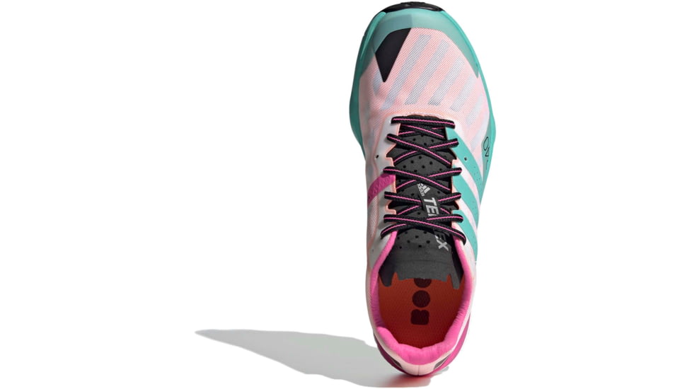Adidas Terrex Speed Ultra Shoes - Womens, White/Acid Mint/Screaming Pink, 10.5, FW2833-100-10.5