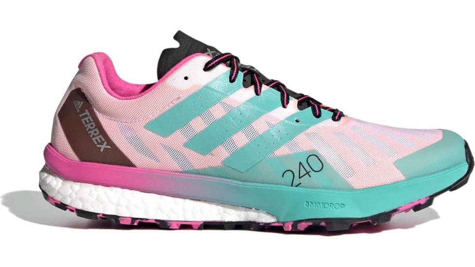 Adidas Terrex Speed Ultra Shoes - Womens, White/Acid Mint/Screaming Pink, 10.5, FW2833-100-10.5