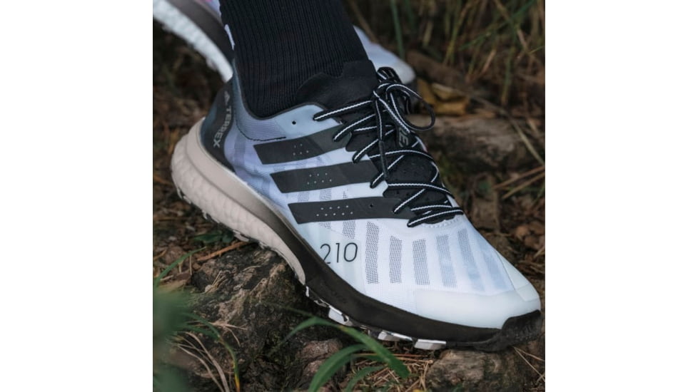 Adidas Terrex Speed Ultra Shoes - Womens, White/Core Black/Solar Yellow, 10.5, FW2830-100-10.5