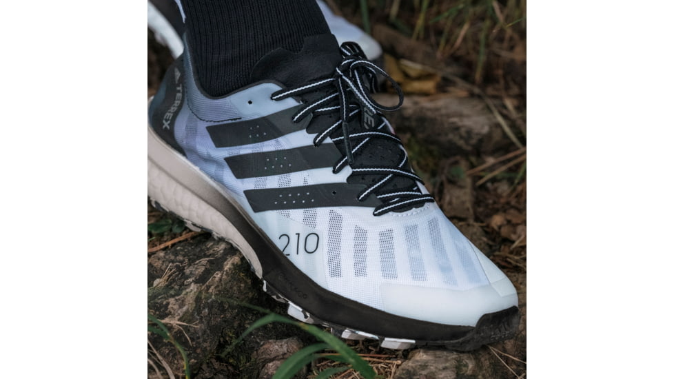 Adidas Terrex Speed Ultra Shoes - Womens, White/Core Black/Solar Yellow, 10.5, FW2830-100-10.5