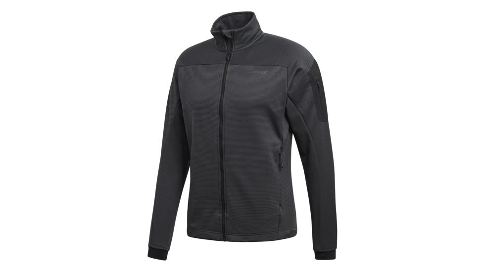 Adidas Terrex Stockhorn Men's Fleece Jacket, Carbon, Extra Large, CG2492-XL