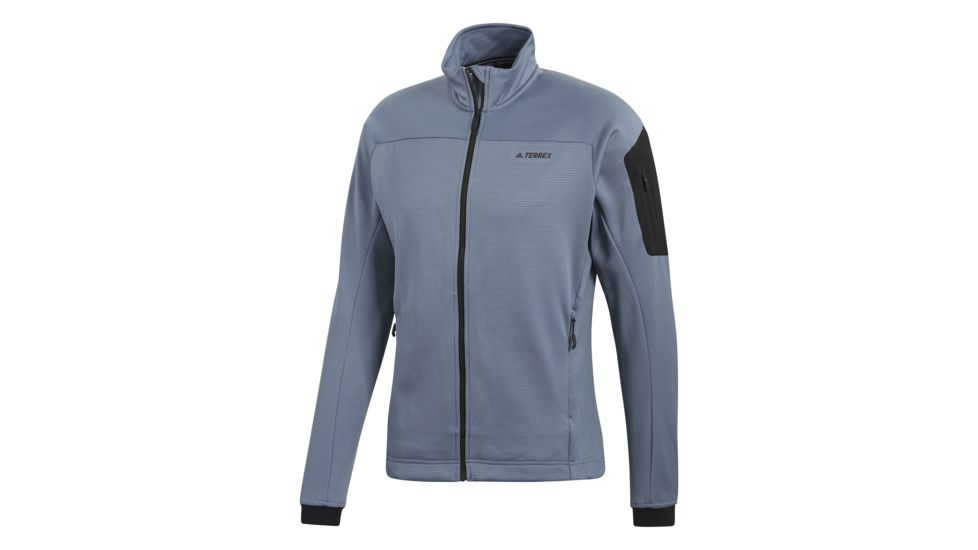 Adidas Terrex Stockhorn Men's Fleece Jacket, Raw Steel, 2XL, CF4728-2XL