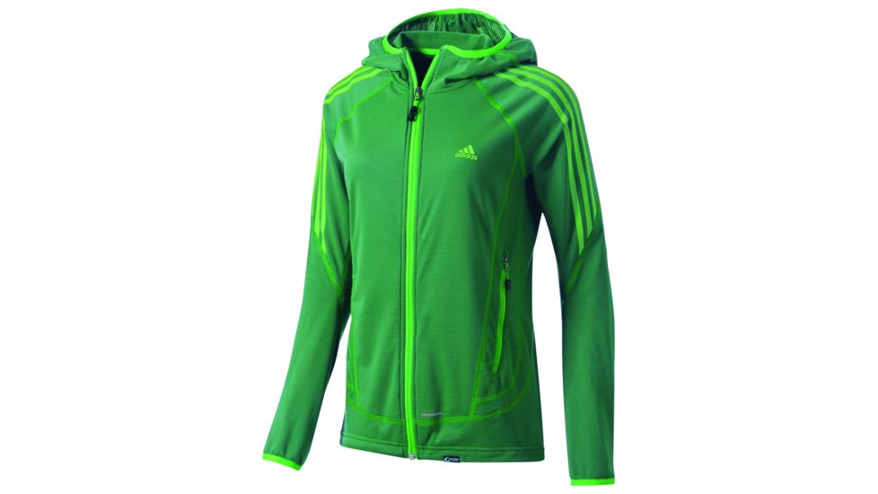 Adidas Terrex Swift Cocona Hoodie Jacket - Women's-Blaze Green-X-Small