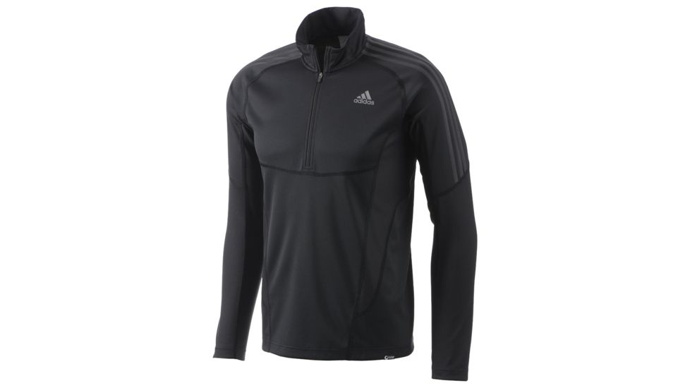 Adidas Terrex Swift Long Sleeve 1/2 Zip Tee - Men's-Black-Small