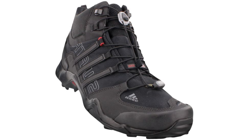 Adidas Terrex Swift R Mid GTX Hiking Boot - Men's-Black/Grey/Red-Medium-7