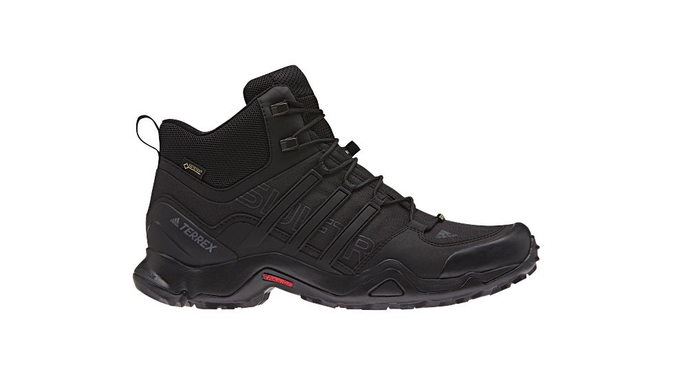 Adidas Terrex Swift R Mid GTX Hiking Boot - Men's-Blk/Blk/Dk Grey-Medium-9