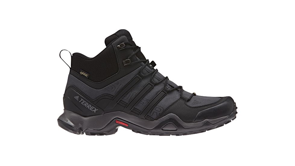 Adidas Terrex Swift R Mid GTX Hiking Boot - Men's-Dk Grey/Blk/Granite-Medium-8.5