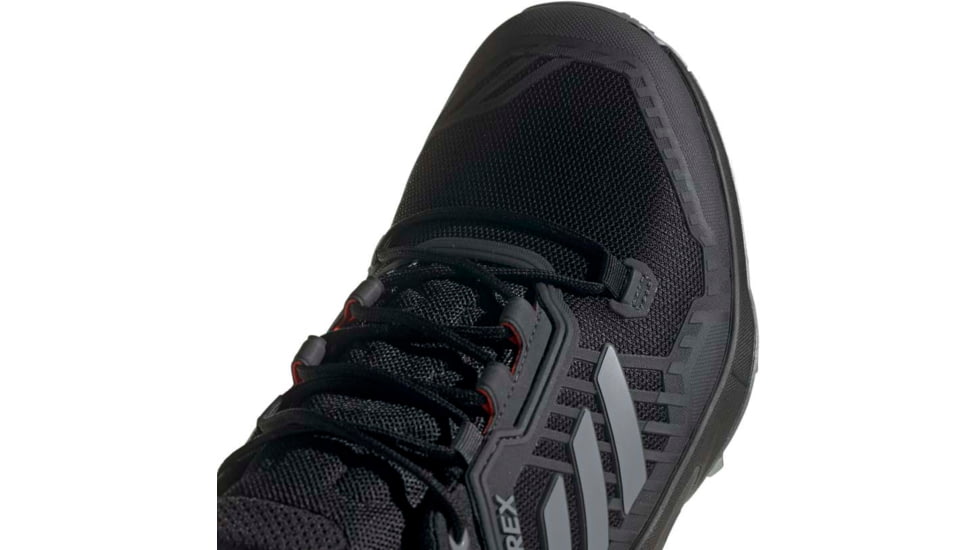 Adidas Terrex Swift R3 Hiking Shoes - Men's, Core Black/Grey Three/Solar Red, 10, FW2776-10
