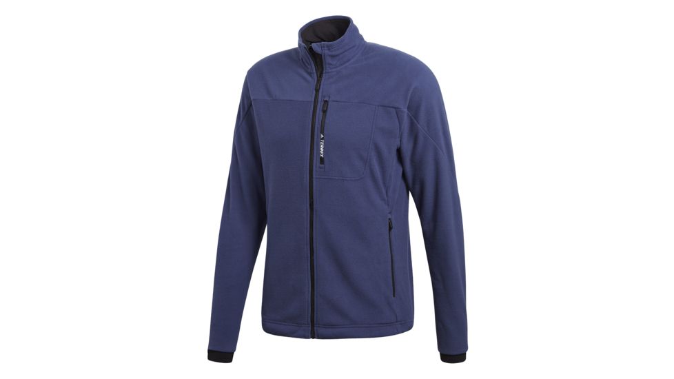 Adidas Terrex Tivid Men's Fleece Jacket, Noble Indigo, Large, CF9859-L