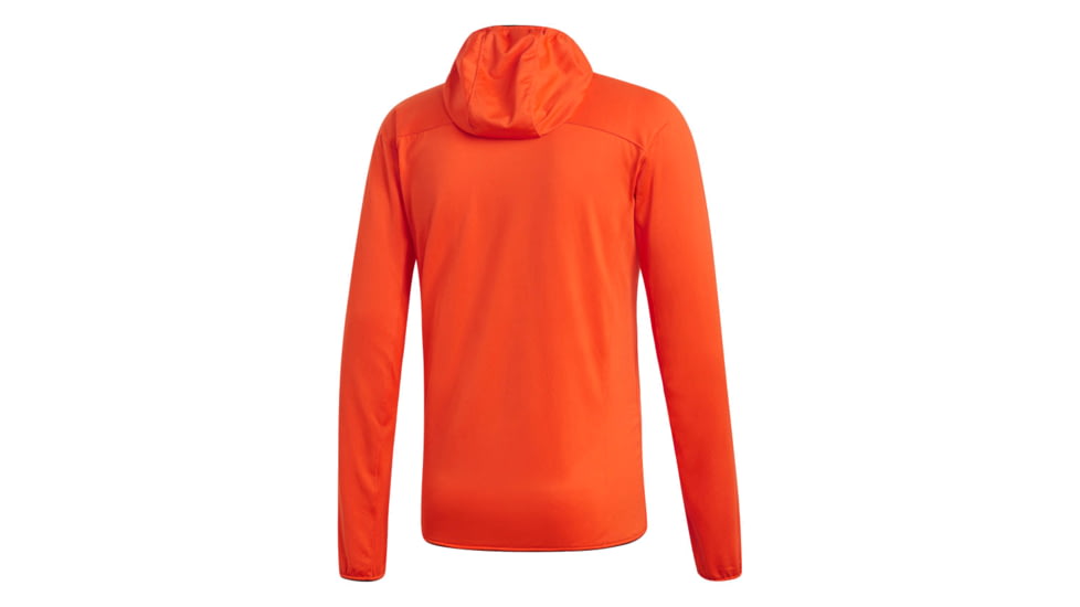 Adidas Terrex Tracerocker Hooded Fleece Jacket - Men's, Active Orange, Large, DT4115-L-820