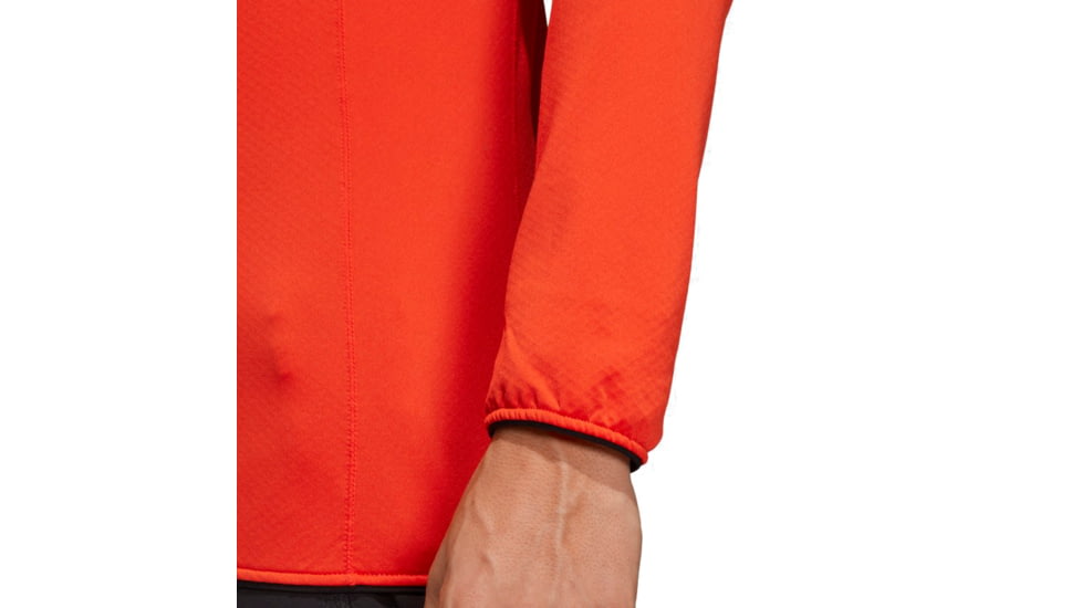 Adidas Terrex Tracerocker Hooded Fleece Jacket - Men's, Active Orange, Large, DT4115-L-820
