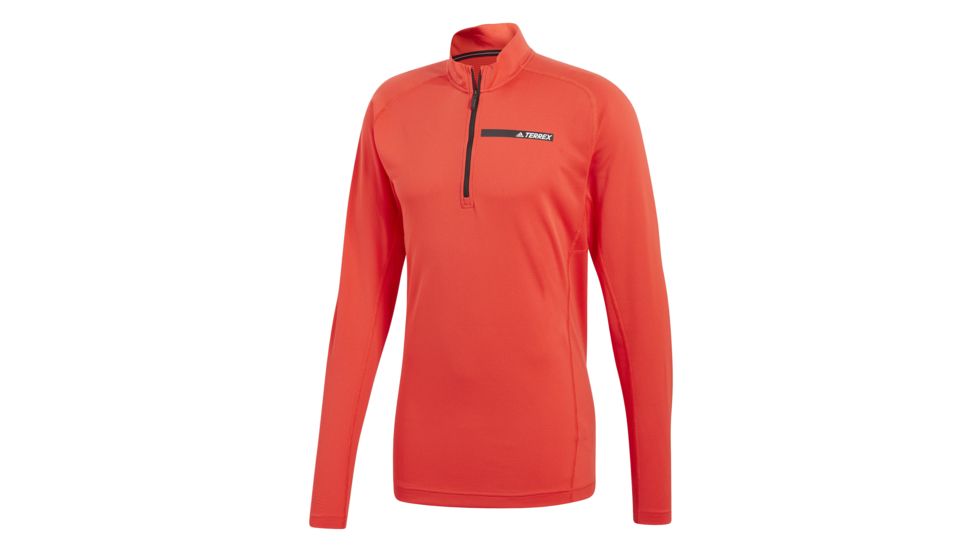 Adidas Terrex Tracerocker Men's 1/2 Zip Top, Hi-Res Red, 2XL, CG2431-2XL