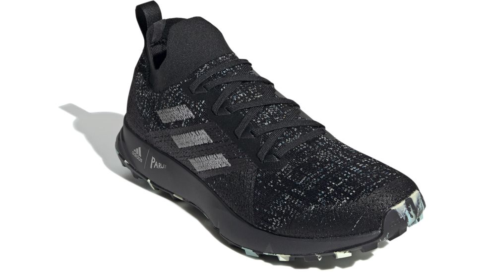 Adidas Terrex Two Parley Trailrunning Shoes - Men's, Black/Grey Two/Linen Green, 11.5 US, EF4814-11.5