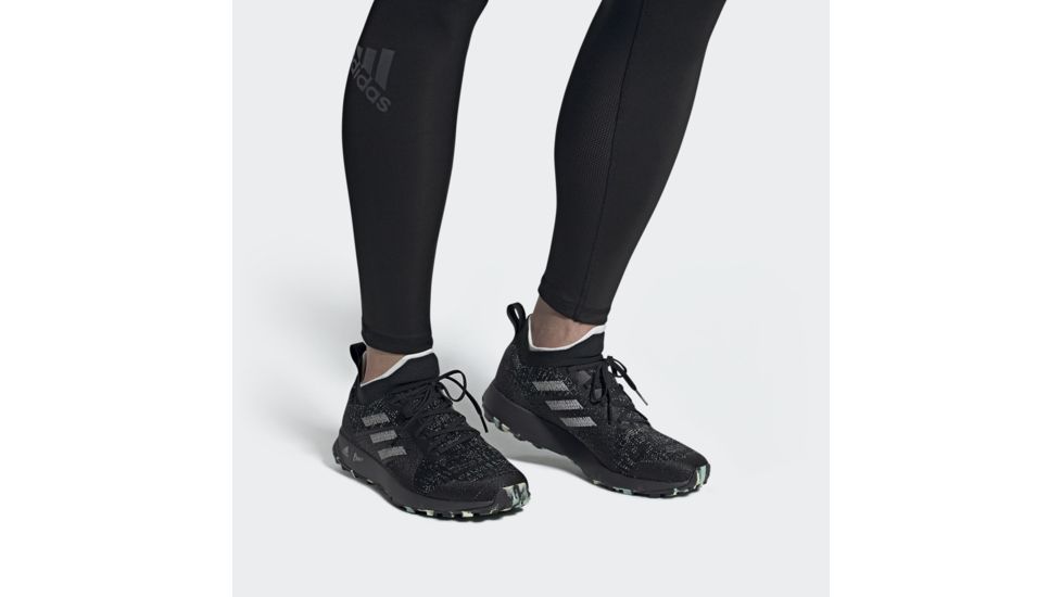 Adidas Terrex Two Parley Trailrunning Shoes - Men's, Black/Grey Two/Linen Green, 11.5 US, EF4814-11.5