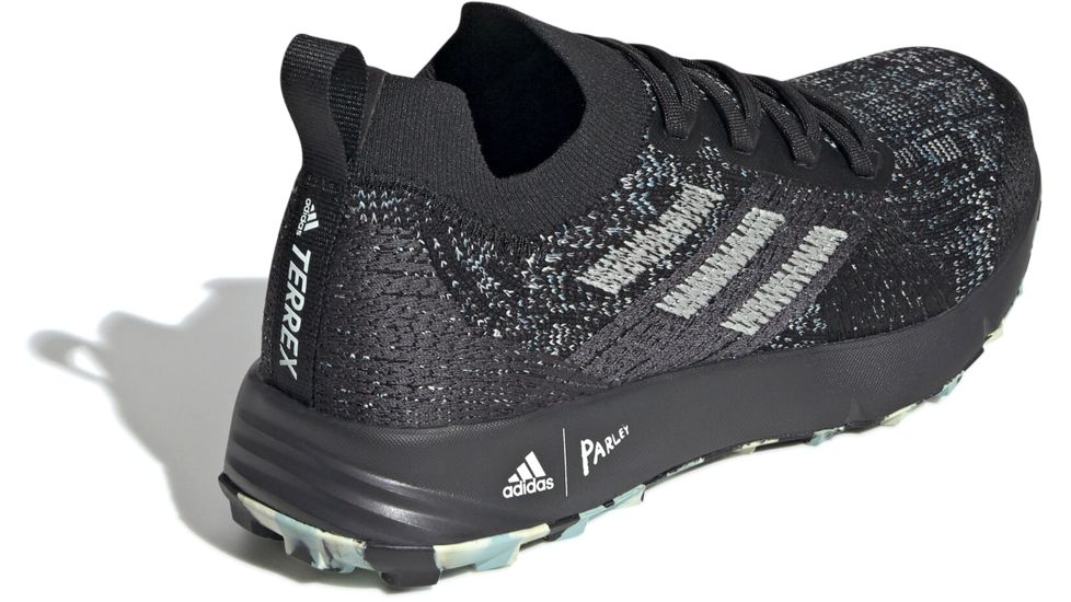 Adidas Terrex Two Parley - Womens, Black/Linen Green/Carbon, 6.5, EF4813-6.5