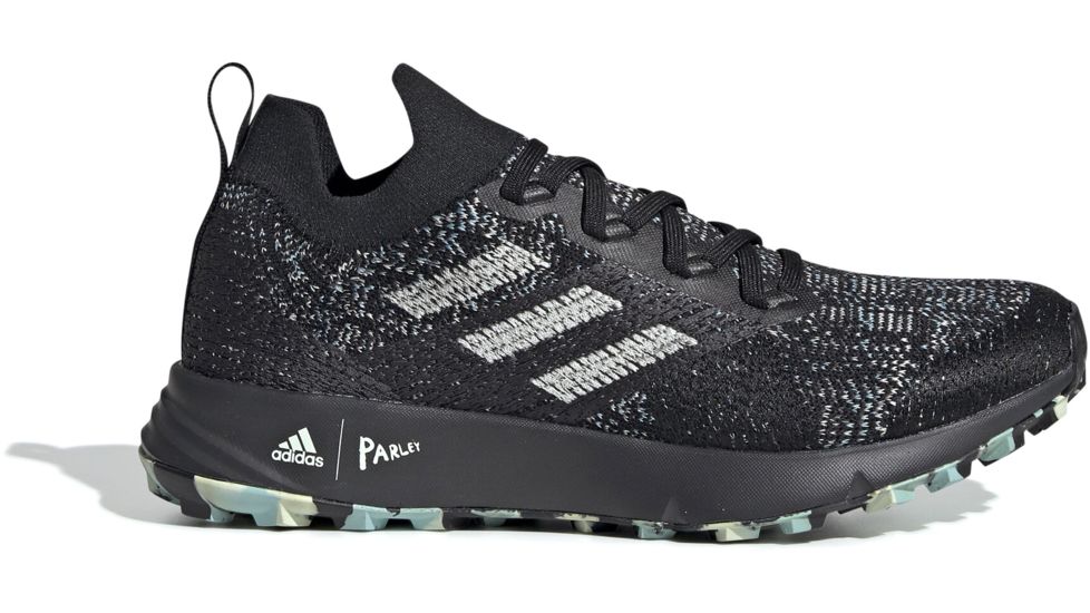 Adidas Terrex Two Parley - Womens, Black/Linen Green/Carbon, 6.5, EF4813-6.5